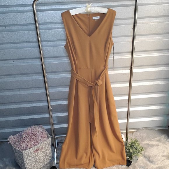 Calvin Klein Camel Jumpsuit